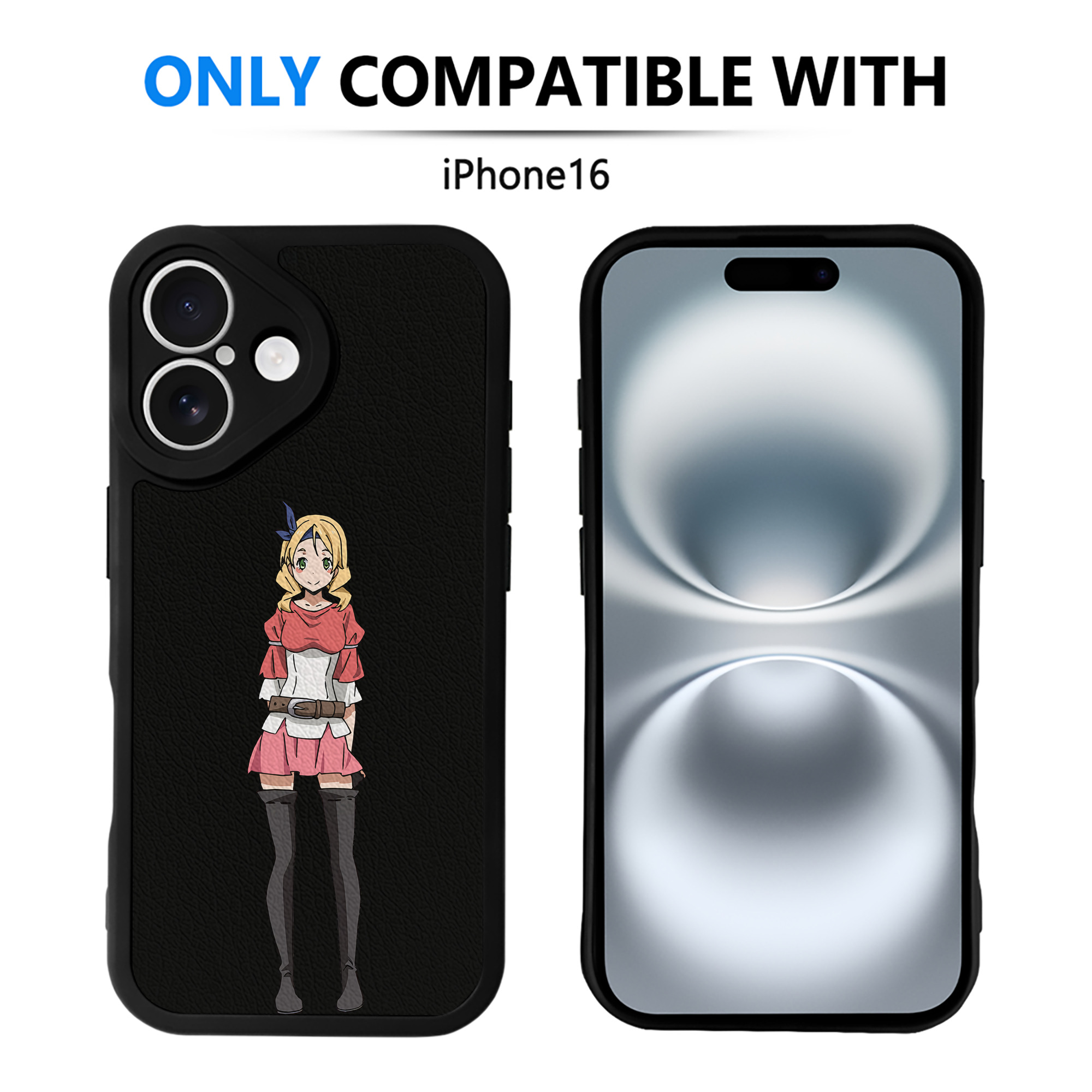 （画像用） 転スラ Regarding Reincarnated to Slime 【iPhone 16シリーズ対応】シリコンスマホケース（レザー調） 材質：シリコン